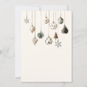 ミニマルシンプル自然素朴クリスマスパーティー 招待状 (裏面)