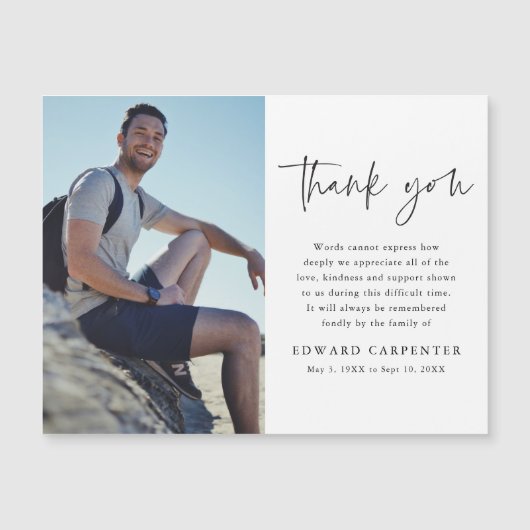 ミニマルシンプル葬儀記念写真 (正面)