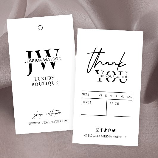 ミニマルシンプル衣料品価格ラベルのロゴのつるラベル