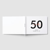 ミニマルシンプル誕生日 ゲストブック (全面)