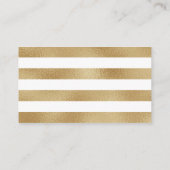 ミニマルシンプル金ゴールド白黒おむつラッフル エンクロージャーカード (裏面)