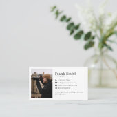 ミニマルシンプル5 Photo Collageフォトグラファー 名刺 (スタンド正面)