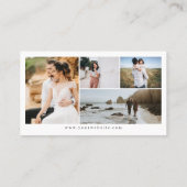 ミニマルシンプル5 Photo Collageフォトグラファー 名刺 (裏面)