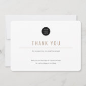 ミニマルシンプル・ビジネス・サンキューカード サンキューカード (正面)