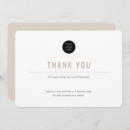 ミニマルシンプル・ビジネス・サンキューカード サンキューカード