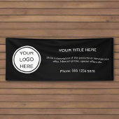 ミニマルシンプルBusiness Logoの促進文字 横断幕