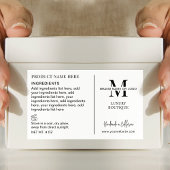 ミニマルシンプルBusiness Logo製品素材 長方形シール