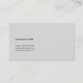 ミニマルシンプルClean エレガント Networking Consultant 名刺 (裏面)