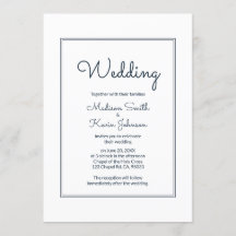 ミニマルシンプルCursiveスクリプト結婚式招待状