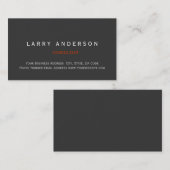 ミニマルシンプルGray Plain Consultant名刺 名刺 (正面/裏面)