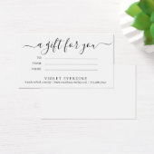 ミニマルジュエリーデザイナーギフト証明書 (デスク)