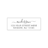 ミニマルスエレガントクリプト差出人住所 セルフインキングスタンプ (デザイン)