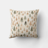 ミニマルスカンジニュートラルベージュ常緑樹 クッション (裏面)