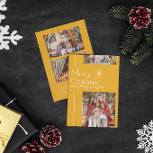 ミニマルスクラップブック | クリスマスホリデー3枚の写真 シーズンカード