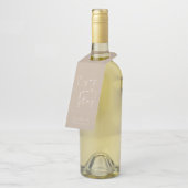 ミニマルスクリプエレガントトの開始メッセージ ボトルネックタグ (アングル)