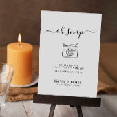 ミニマルスクリプエレガントトOhスナップハッシュタグカメラのサイン 招待状