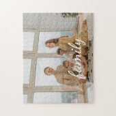 ミニマルスクリプカスタムトの家族の写真と名前 ジグソーパズル (縦)