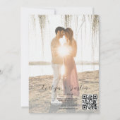 ミニマルスクリプトウェディング 招待状 (裏面)