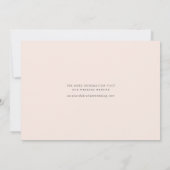 ミニマルスクリプトウェディング 3 フォト セーブザデート (裏面)