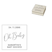 ミニマルスクリプト オー ベイビーシャワー ラバースタンプ (押印)