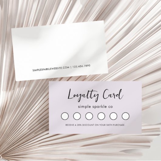 ミニマルスクリプモダント顧客ロイヤリティカード ロイヤリティカード