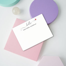 ミニマルスクリプモダントHelloハート ポストイット