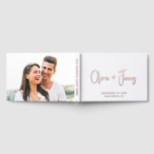 ミニマルスクリプ結婚ト ゲストブック (全面)