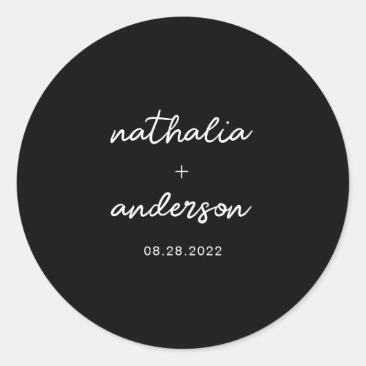 ミニマルスクリプ結婚ト ラウンドシール (正面)