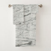 ミニマルスタイリッシュシモダンック灰大理石 バスタオルセット (インサイチュ)