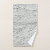 ミニマルスタイリッシュシモダンック灰大理石 バスタオルセット (ハンドタオル)