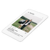 ミニマルスタイリッシュスモダンカスタム写真インスタグラム マグネット (左側)