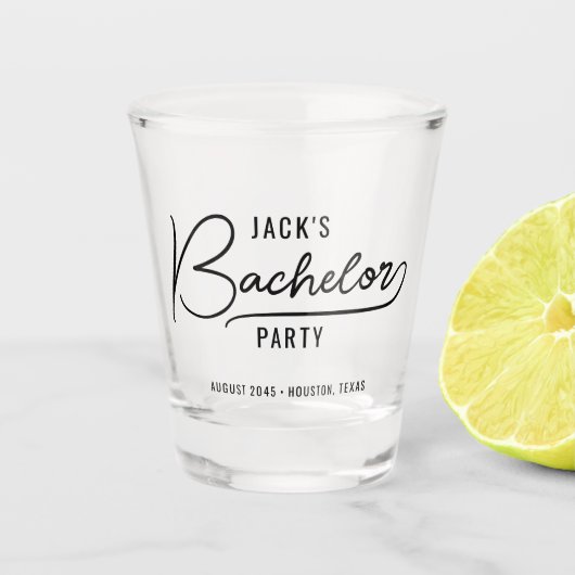 ミニマルスタイリッシュバチュラーパーティ ショットグラス (正面)