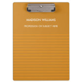 ミニマルスタイリッシュモダントレンディー クリップボード (正面)