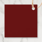 ミニマルスタイリッシュリストスクウェアメッセージカード フェイバータグ (裏面)