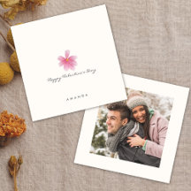 ミニマルスタイリッシュリストチックバレンタインデーのカード