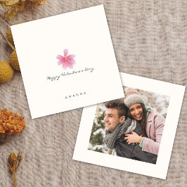 ミニマルスタイリッシュリストチックバレンタインデーのカード 招待状