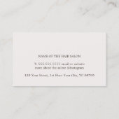 ミニマルスタイリッシュリストパステルはっきりしたヘアサロン 名刺 (裏面)