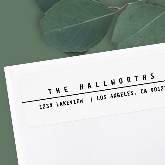 ミニマルスタイリッシュリストブラック&ホワイト ラベル