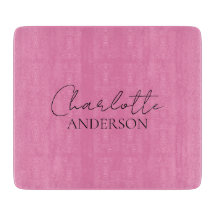 ミニマルスタイリッシュリストモノグラム名ピンク