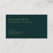 ミニマルスタイリッシュリストラグジュアリーロゴ 名刺 (正面)