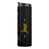 ミニマルスタイルカラフルは非常に良い黒 タンブラー (回転右)