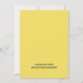 ミニマルスタイル | レトロ タイプライター フォント 結婚式 セーブザデート (裏面)