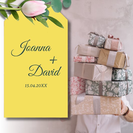 ミニマルスタイル | 書道フォント結婚ズ ギフトタグ