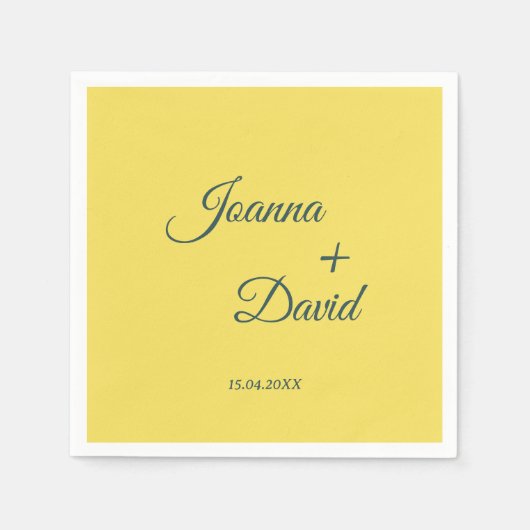 ミニマルスタイル | 書道フォント結婚ズ スタンダードカクテルナプキン (正面)