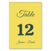 ミニマルスタイル | 書道フォント結婚ズ テーブルナンバー (正面)