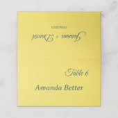 ミニマルスタイル | 書道フォント結婚ズ プレイスカード (外部開封)