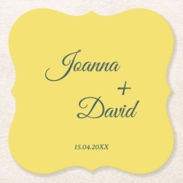 ミニマルスタイル | 書道フォント結婚ズ ペーパーコースター