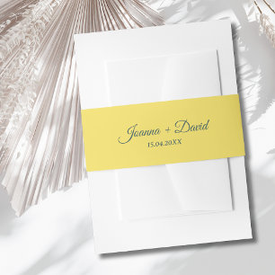 ミニマルスタイル   書道フォント結婚ズ 招待状ベリーバンド