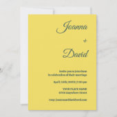 ミニマルスタイル | 書道フォント結婚ズ 招待状 (正面)