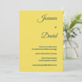 ミニマルスタイル | 書道フォント結婚ズ 招待状 (スタンド正面)